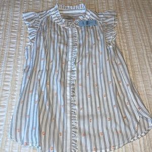 NWT Loft Button-up Top